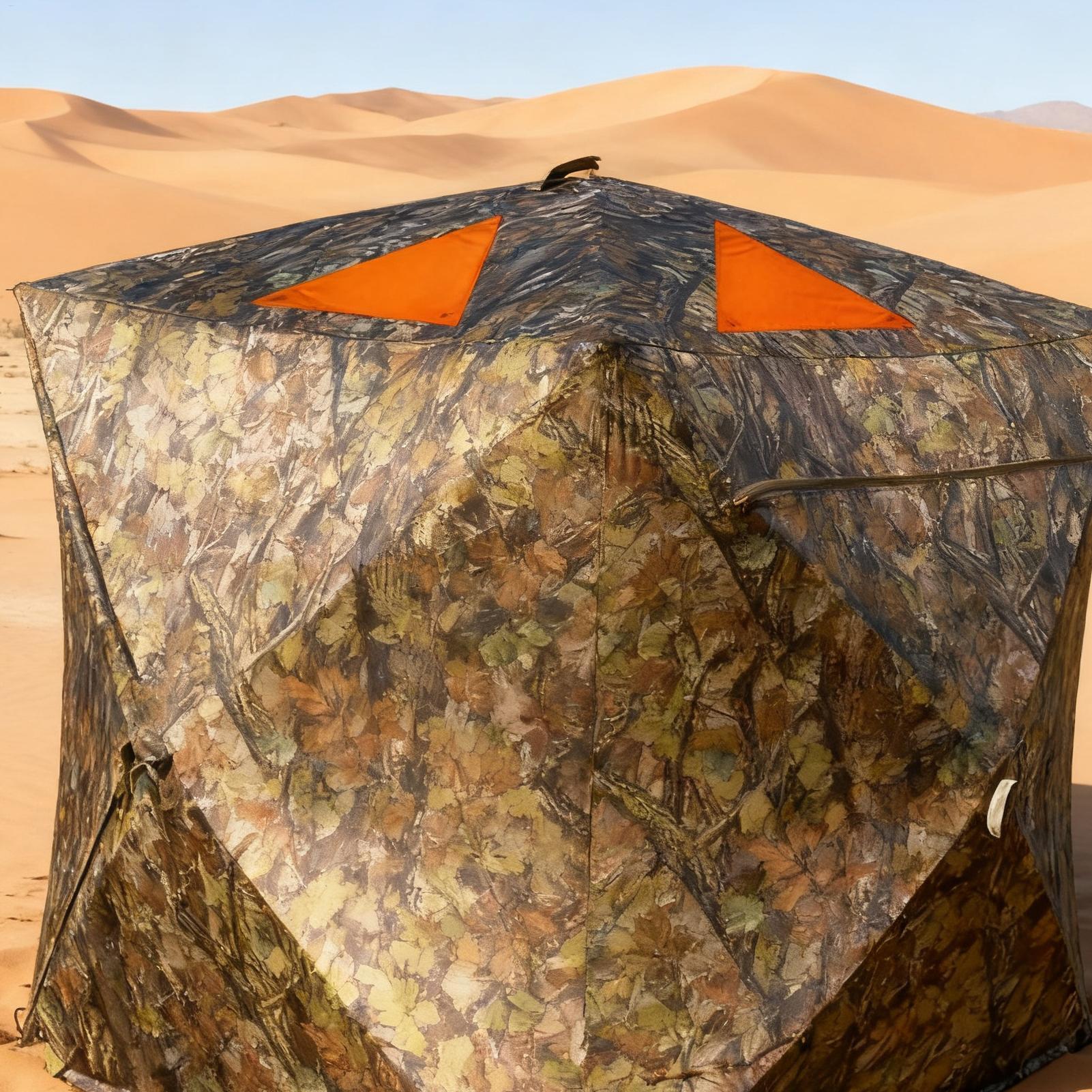 Outdoor Hunting Tent - แผ่นแม่เหล็กสีส้มสำหรับเต็นท์ล่าสัตว์ อุปกรณ์ล่าสัตว์ แม่เหล็ก 4 ชิ้น แผ่นสะท้อนแสงเพื่อความปลอดภัย