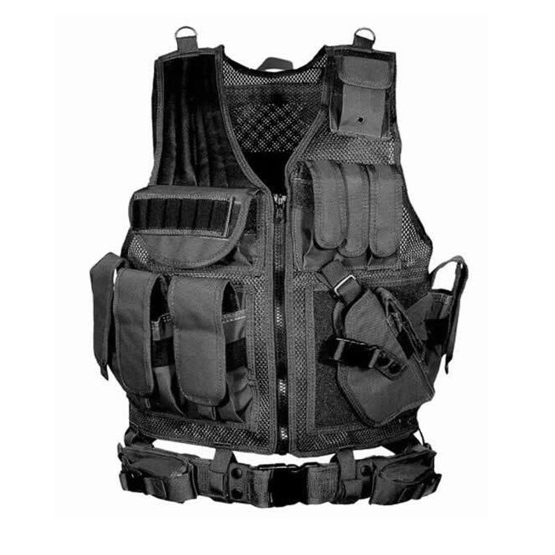 Outdoor Hunting Vest - ปรับMolleเสื้อกั๊กยุทธวิธีการรักษาความปลอดภัยCombatเสื้อเกราะความปลอดภัยการล่าสัตว์กองทัพกลางแจ้งCSเกมAirsoftการฝึกอบรมแจ็คเก็ต