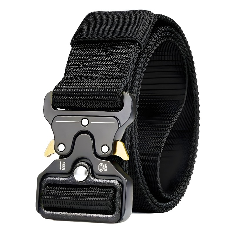 Tactical Belt Rigger - เข็มขัดยุทธวิธีสำหรับผู้ชาย หัวเข็มขัดโลหะผสม ผ้าแคนวาสแบบทหาร สายไนลอนสำหรับงานกลางแจ้ง ปลดเร็ว อุปกรณ์เสริมสำหรับกางเกงเดินป่า