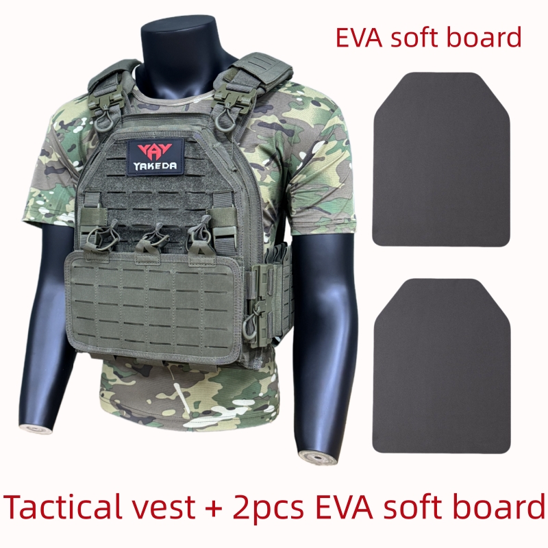 Outdoor Hunting Vest - เสื้อกั๊กยุทธวิธีลายพรางมัลติแคมแบบปลดเร็ว ระบบโมลล์ สำหรับกิจกรรมกลางแจ้ง CS วอร์เกม ล่าสัตว์