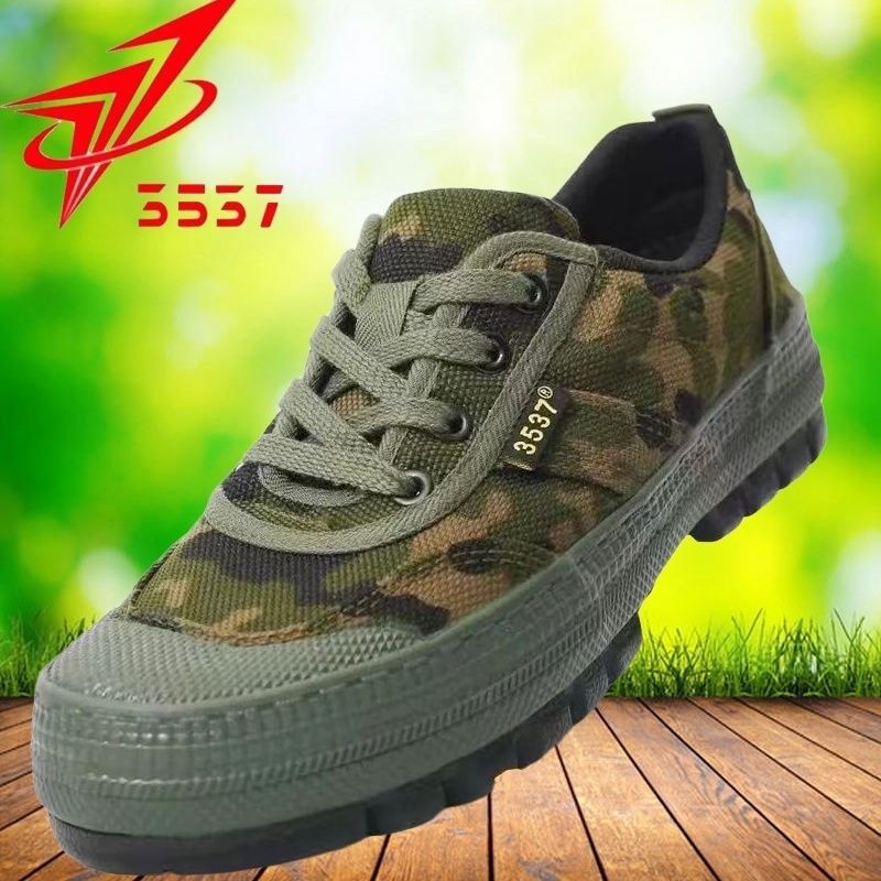 Hunting Boot Insole - รองเท้าผ้าใบกันลื่นแบบยูนิเซ็กส์สำหรับล่าสัตว์ ทำงานกลางแจ้ง ปีนเขา งานก่อสร้าง และเดินป่า พื้นรองเท้าทำจากยาง