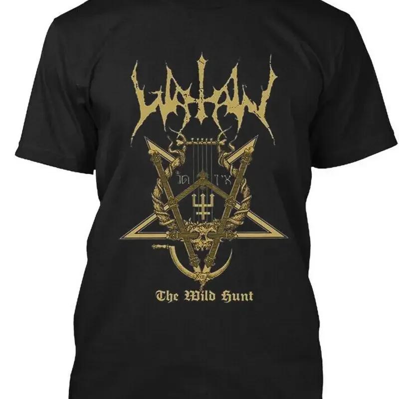 Wildman Hunting & Outdoor Reviews - เสื้อยืดลายโลโก้เรโทรเพลง Black Music ของวง Watain The