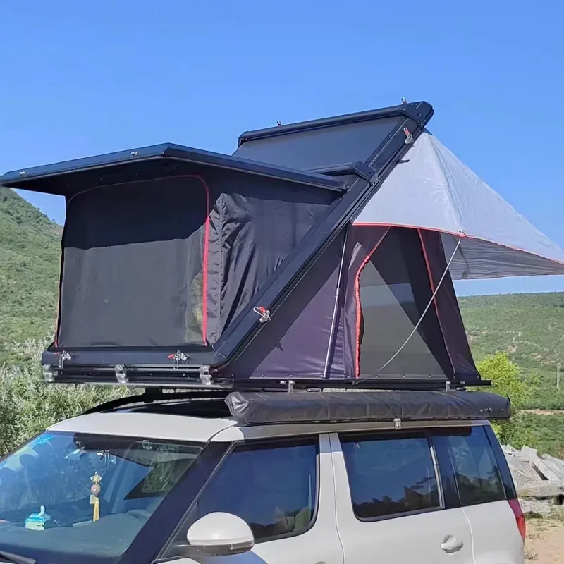 Outdoor Hunting Tent - เต็นท์หลังคารถยนต์แบบเปิดอัตโนมัติรูปทรงตัว Z กันน้ำ กันลม สำหรับตั้งแคมป์และล่าสัตว์กลางแจ้ง