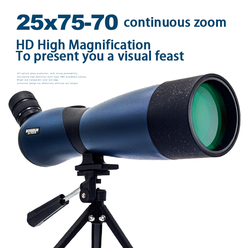 25-75x70 SpottingขอบเขตซูมMono - Hunting Outdoor Watch บทวิจารณ์และราคา