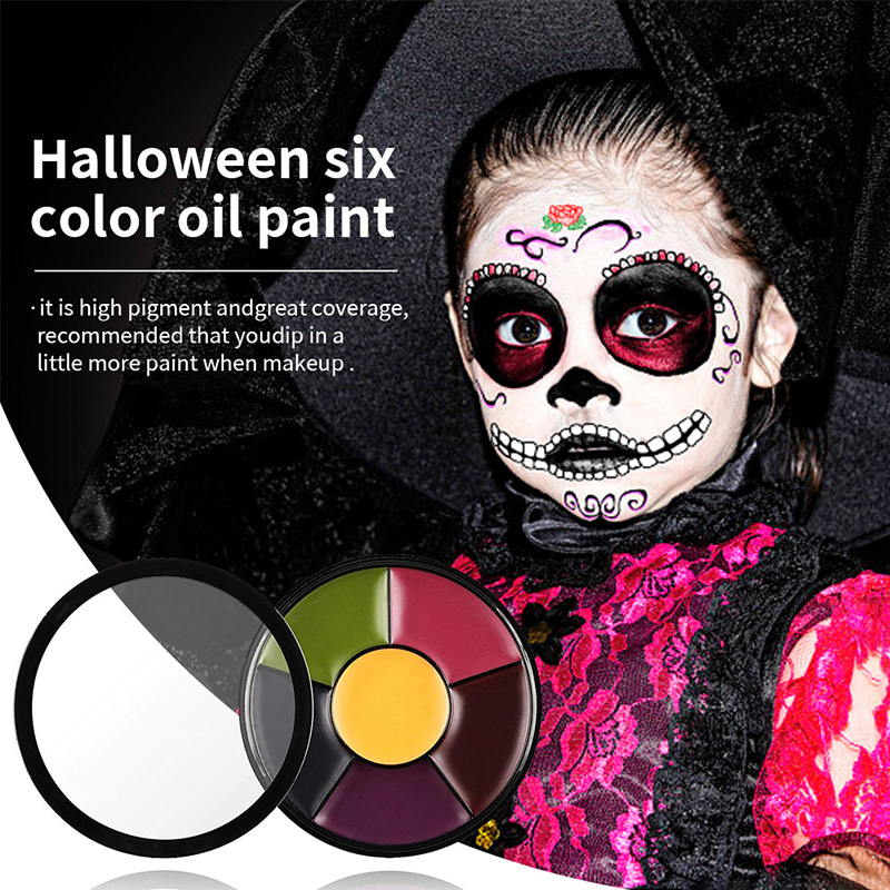 6 สีน้ํามัน Face Paint Palette - Camo Face Paint บทวิจารณ์และราคา