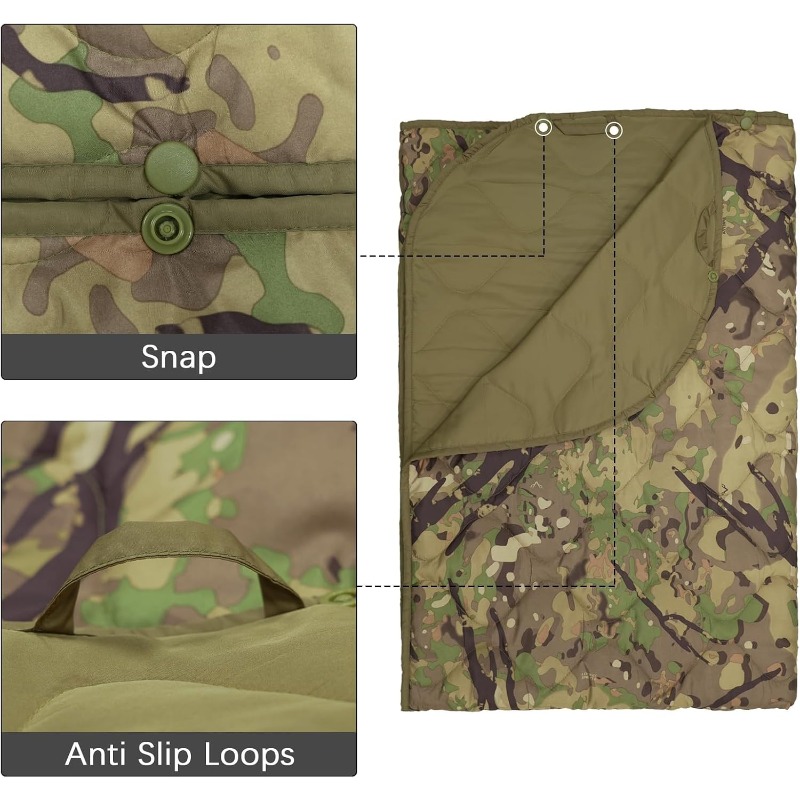 ผ้าห่มลายพราง Woobie สำหรับทหา - Outdoor Hunting Blanket บทวิจารณ์และราคา