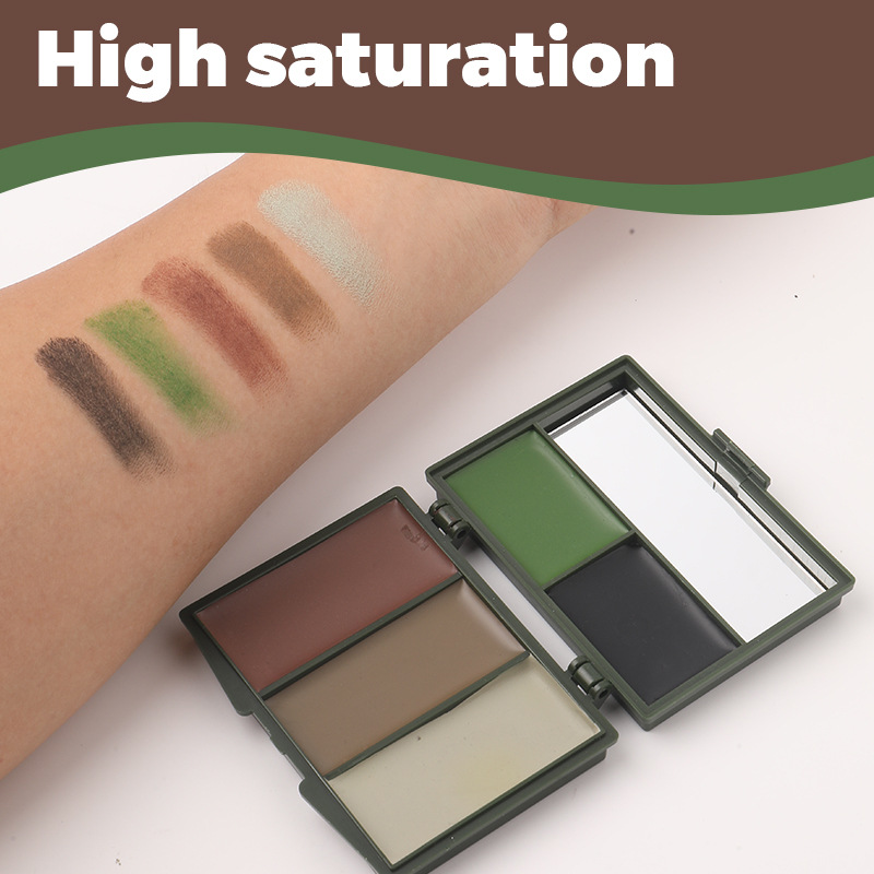 ชุดสีเพ้นท์หน้าลายพรางป่า 5 สี - Camo Face Paint บทวิจารณ์และราคา