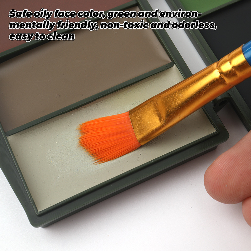 ชุดสีเพ้นท์หน้าลายพรางป่า 5 สี - Camo Face Paint บทวิจารณ์และราคา