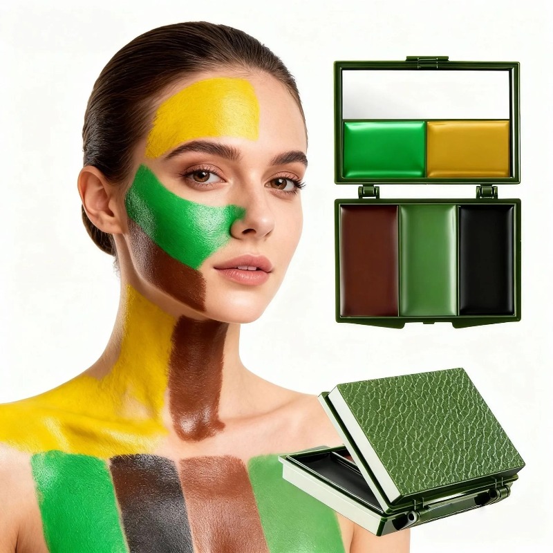 สีพรางหน้า 3 สี น้ำมันพรางหน้า - Camo Face Paint บทวิจารณ์และราคา