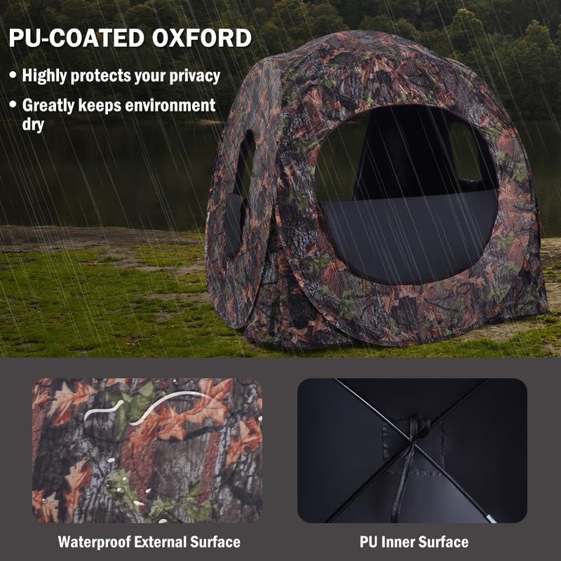 เต็นท์ล่าสัตว์แบบป๊อปอัพ 3 คน, - Outdoor Hunting Tent บทวิจารณ์และราคา