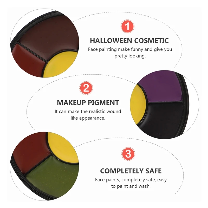 พาเลตต์สีเพ้นท์หน้า 6 สี สำหรั - Camo Face Paint บทวิจารณ์และราคา