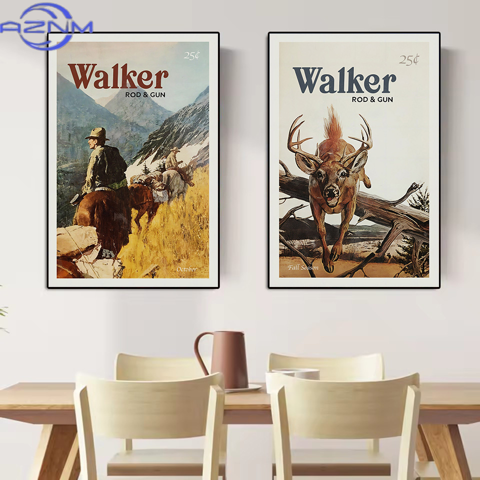 AZNM ย้อนยุคสัตว์ป่ากลางแจ้งกา - Outdoor Hunting Paintings บทวิจารณ์และราคา